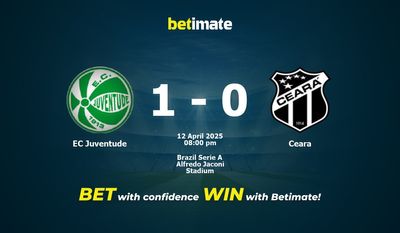 Predicción, cuotas y consejos de apuestas EC Juventude vs Ceará 12/04/2025