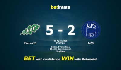 Pronóstico, cuotas y consejos de apuestas para el partido Ekenas IF vs. JaPS (27/04/2025)