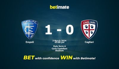 Predicción, cuotas y consejos de apuestas Empoli vs Cagliari 03/03/2024