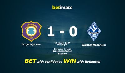 Predicciones, cuotas y consejos de apuestas de Erzgebirge Aue vs Waldhof Mannheim 16/03/2025
