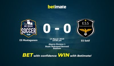 Predicción, cuotas y consejos de apuestas ES Mostaganem vs ES Sétif 14/03/2025