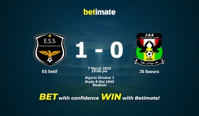 Predicción, cuotas y consejos de apuestas ES Sétif vs JS Saoura 07/03/2025