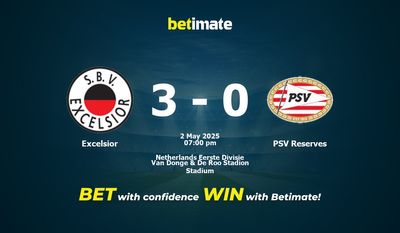 Pronóstico, cuotas y consejos de apuestas para el Excelsior vs. PSV Reservas (05/02/2025)