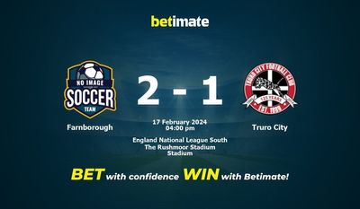Predicción, cuotas y consejos de apuestas de Farnborough vs Truro City 17/02/2024