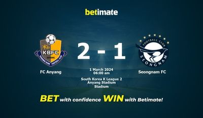 Predicciones, cuotas y consejos de apuestas de FC Anyang vs Seongnam FC 01/03/2024