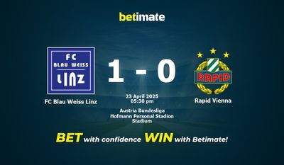 FC Blau Weiss Linz vs Rapid de Viena: Pronóstico, cuotas y consejos de apuestas (23/04/2025)