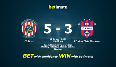 Predicción, cuotas y consejos de apuestas FC Brno vs FC Vion Zlate Moravce 17/01/2024