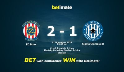 Predicción, cuotas y consejos de apuestas FC Brno vs Sigma Olomouc B 11/11/2023