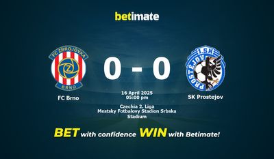 Predicción, cuotas y consejos de apuestas FC Brno vs SK Prostejov 16/04/2025