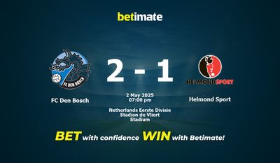 Predicción, cuotas y consejos de apuestas FC Den Bosch vs Helmond Sport 02/05/2025