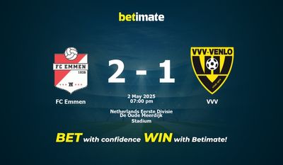 Predicción, cuotas y consejos de apuestas FC Emmen vs VVV 02/05/2025