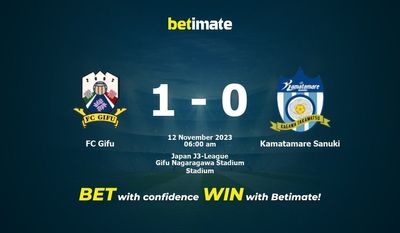 Predicción, cuotas y consejos de apuestas FC Gifu vs Kamatamare Sanuki 12/11/2023
