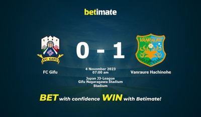 Predicción, cuotas y consejos de apuestas FC Gifu vs Vanraure Hachinohe 04/11/2023