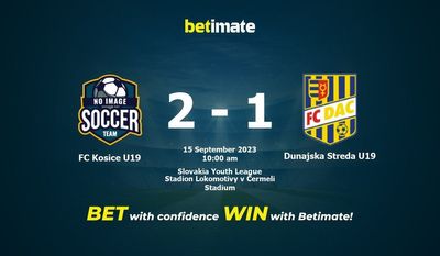 Predicciones, cuotas y consejos de apuestas de FC Kosice U19 vs Dunajska Streda U19 15/09/2023