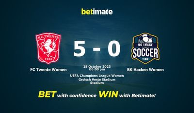 Predicción, probabilidades y consejos de apuestas FC Twente Women vs BK Hacken Women 18/10/2023