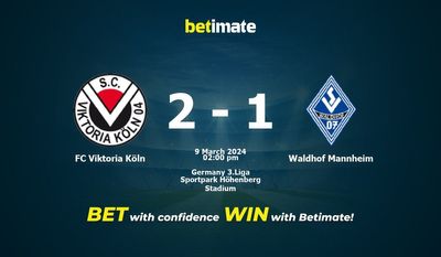 Predicción, cuotas y consejos de apuestas FC Viktoria Köln vs Waldhof Mannheim 09/03/2024