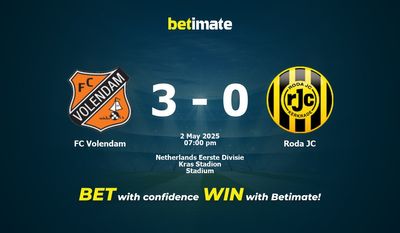 Predicción, cuotas y consejos de apuestas FC Volendam vs Roda JC 02/05/2025