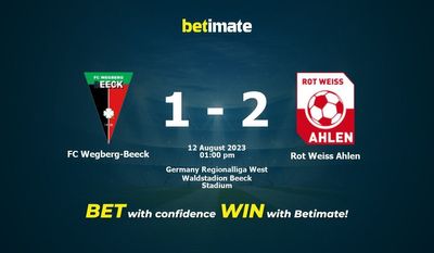 FC Wegberg-Beeck vs Rot Weiss Ahlen Pronósticos, Cuotas y Apuestas 12/08/2023