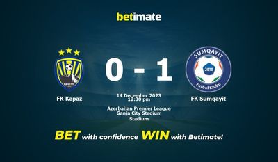 Predicción, cuotas y consejos de apuestas FK Kapaz vs FK Sumqayit 14/12/2023