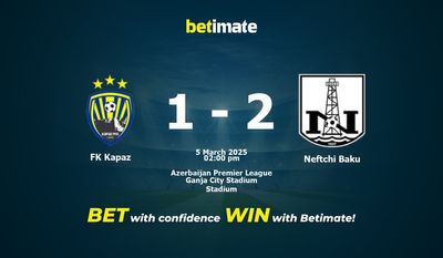 Pronóstico, probabilidades y consejos de apuestas para el partido FK Kapaz vs Neftchi Baku 03/05/2025