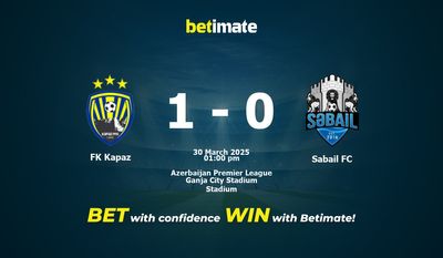 Predicciones, cuotas y consejos de apuestas de FK Kapaz vs Sabail FC 30/03/2025