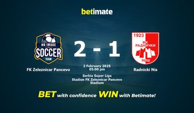 Predicciones, cuotas y consejos de apuestas de FK Zeleznicar Pancevo vs Radnicki Niš 02/02/2025