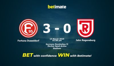 Pronóstico, cuotas y pronósticos de apuestas para el Fortuna Düsseldorf vs. Jahn Regensburg (15/03/2025)