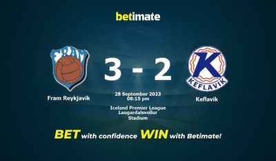 Predicción, cuotas y consejos de apuestas de Fram Reykjavik vs Keflavik 28/09/2023