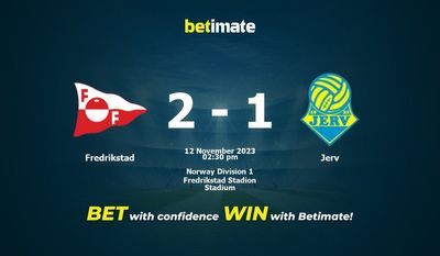 Predicción, probabilidades y consejos de apuestas Fredrikstad vs Jerv 12/11/2023