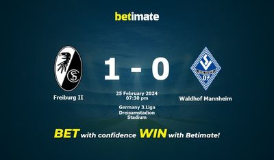 Predicción, cuotas y consejos de apuestas de Friburgo II vs Waldhof Mannheim 25/02/2024