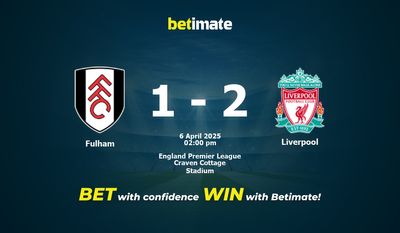 Pronóstico, cuotas y consejos de apuestas Fulham vs Liverpool 06/04/2025
