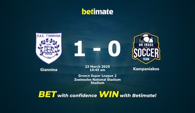 Giannina vs. Kampaniakos: Pronóstico, cuotas y pronósticos de apuestas (23/03/2025)