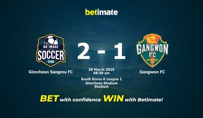 Pronóstico, cuotas y pronósticos de apuestas para el Gimcheon Sangmu FC vs. Gangwon FC (30/03/2025)