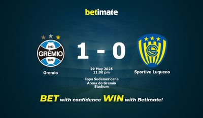 Pronóstico, cuotas y consejos de apuestas Gremio vs Sportivo Luqueño (29/05/2025)