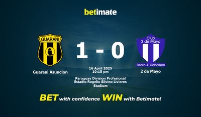 Predicción, cuotas y consejos de apuestas de Guaraní Asunción vs 2 de Mayo 16/04/2025