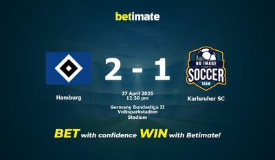 Predicción, cuotas y consejos de apuestas Hamburgo vs Karlsruher SC 27/04/2025