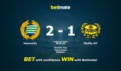 Predicción, probabilidades y consejos de apuestas Hammarby vs Mjallby AIF 04/03/2024