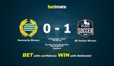 Predicción, cuotas y consejos de apuestas de Hammarby Women vs BK Hacken Women 05/11/2023