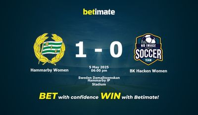 Pronóstico, cuotas y consejos de apuestas para el partido Hammarby Femenino vs. BK Hacken Femenino (05/05/2025)