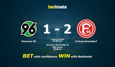 Predicción, cuotas y consejos de apuestas para Hannover 96 vs Fortuna Dusseldorf 02/03/2024