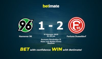 Pronóstico, probabilidades y consejos de apuestas para el partido Hannover 96 vs Fortuna Dusseldorf 09/02/2025