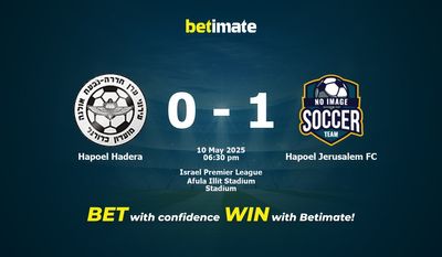 Predicciones, cuotas y consejos de apuestas para Hapoel Hadera vs Hapoel Jerusalem FC 10/05/2025