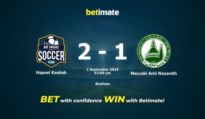 Predicción, cuotas y consejos de apuestas Hapoel Kaukab vs Maccabi Achi Nazareth 01/09/2023