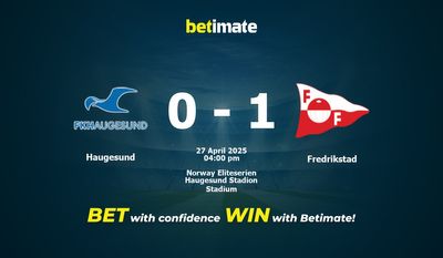 Predicción, cuotas y consejos de apuestas Haugesund vs Fredrikstad 27/04/2025
