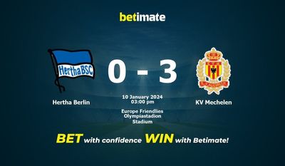 Predicción, cuotas y consejos de apuestas Hertha Berlín vs KV Mechelen 10/01/2024