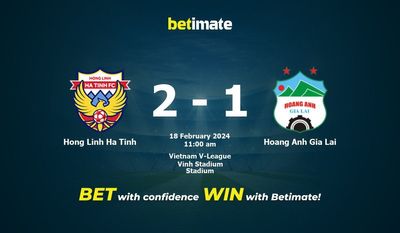 Predicción, cuotas y consejos de apuestas de Hong Linh Ha Tinh vs Hoang Anh Gia Lai 18/02/2024