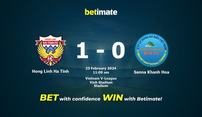Predicción, cuotas y consejos de apuestas de Hong Linh Ha Tinh vs Sanna Khanh Hoa 23/02/2024