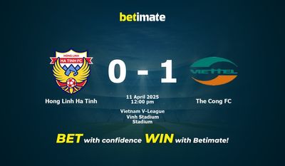 Predicción, cuotas y consejos de apuestas de Hong Linh Ha Tinh vs The Cong FC 11/04/2025