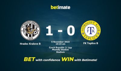 Predicciones, cuotas y consejos de apuestas de Hradec Kralove B vs FK Teplice B 05/11/2023