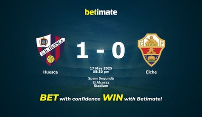 Pronóstico, cuotas y pronósticos del Huesca vs Elche (17/05/2025)